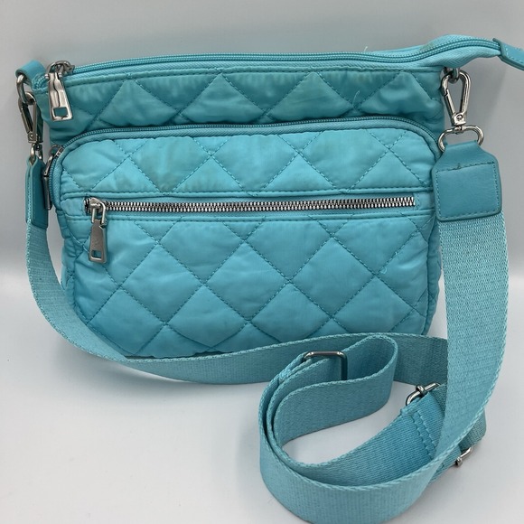 INC International Concepts Handbags - I.N.C. INTERNATIONAL CONCEPTS Margeauxx Quilted Crossbody Aqua Blue Summer Vacay